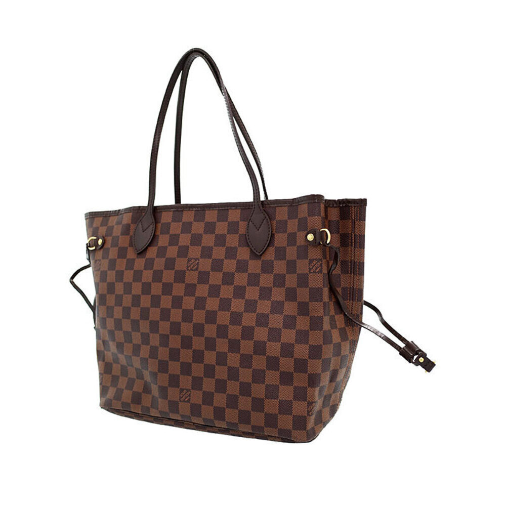 Louis Vuitton Damier Ebene Brown Neverfull Tote Bag - Picture 2 of 8